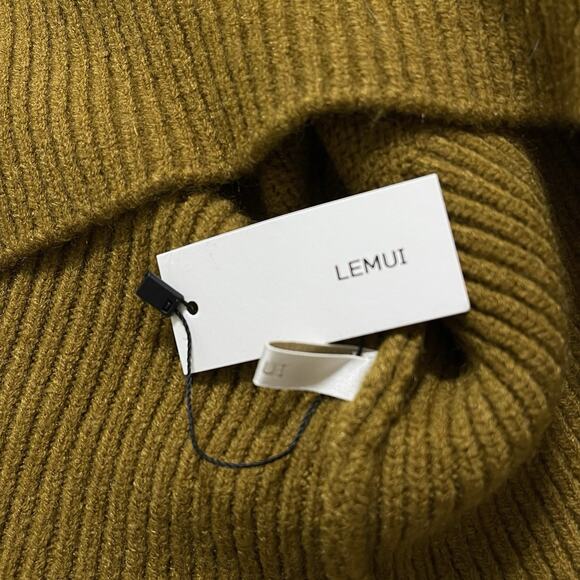 Lemui Korea Soft Wool Turtleneck Sweater Size M Brown Fall NWT - Picture 8 of 9